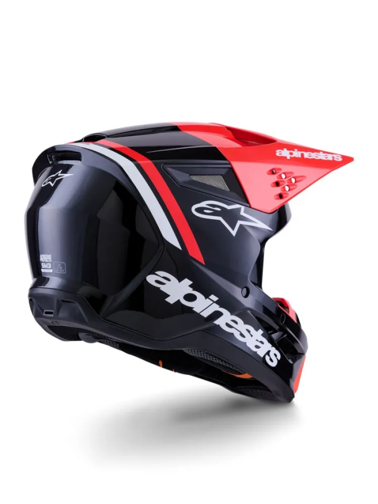 ALPINESTARS(MX) - HELMET SM3 RADIUM BLK/RED/WH S - 01109160