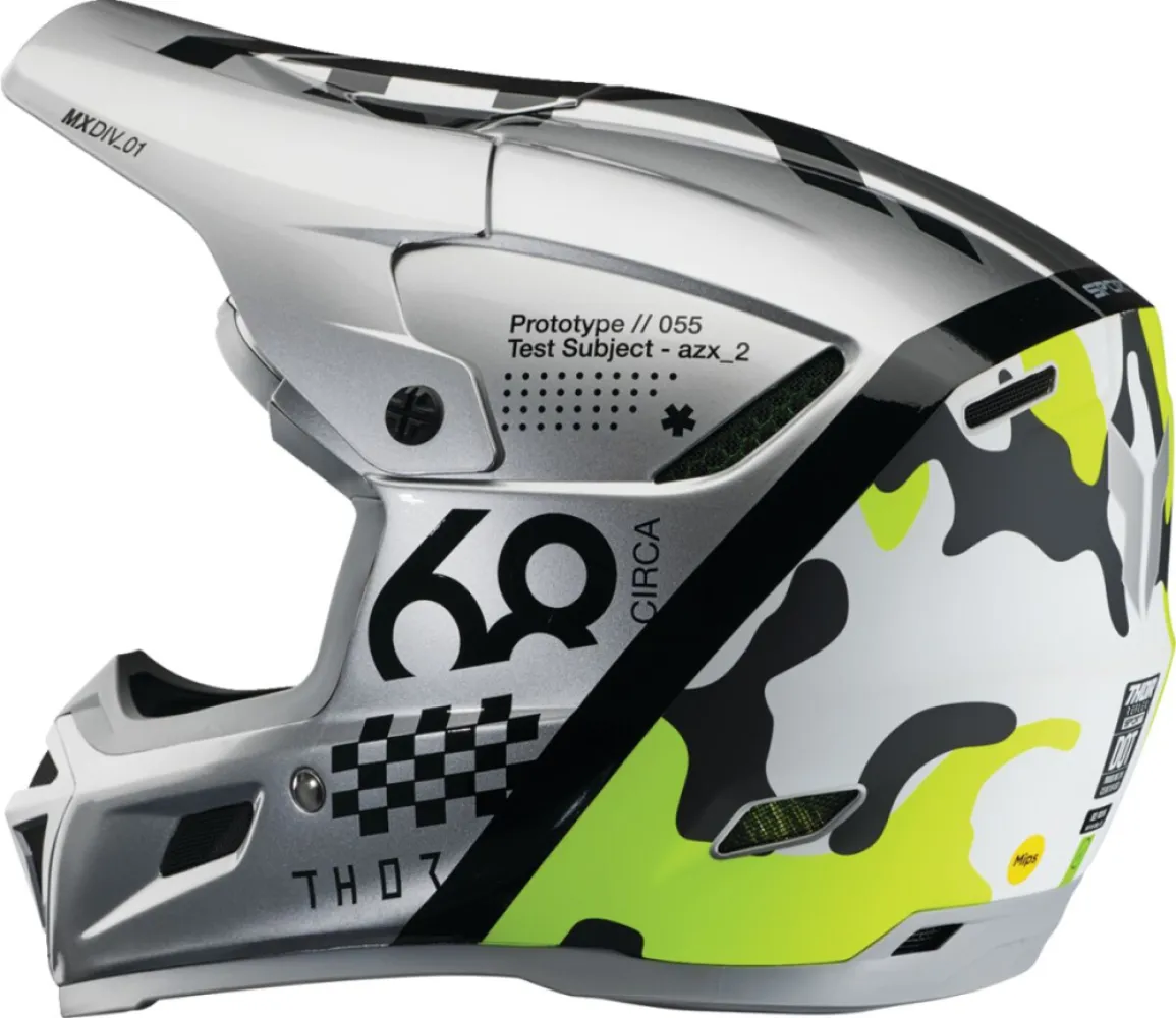 THOR - HELMET REFLEX SPORT RIOT GY/AC - 01108773