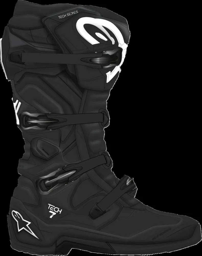ALPINESTARS(MX) - BOOT TECH 7 BLACK 8 - 34103249