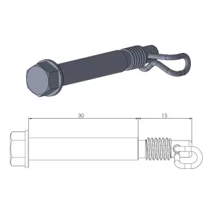 MOTO-MASTER - BRAKE PAD PIN - 17020392