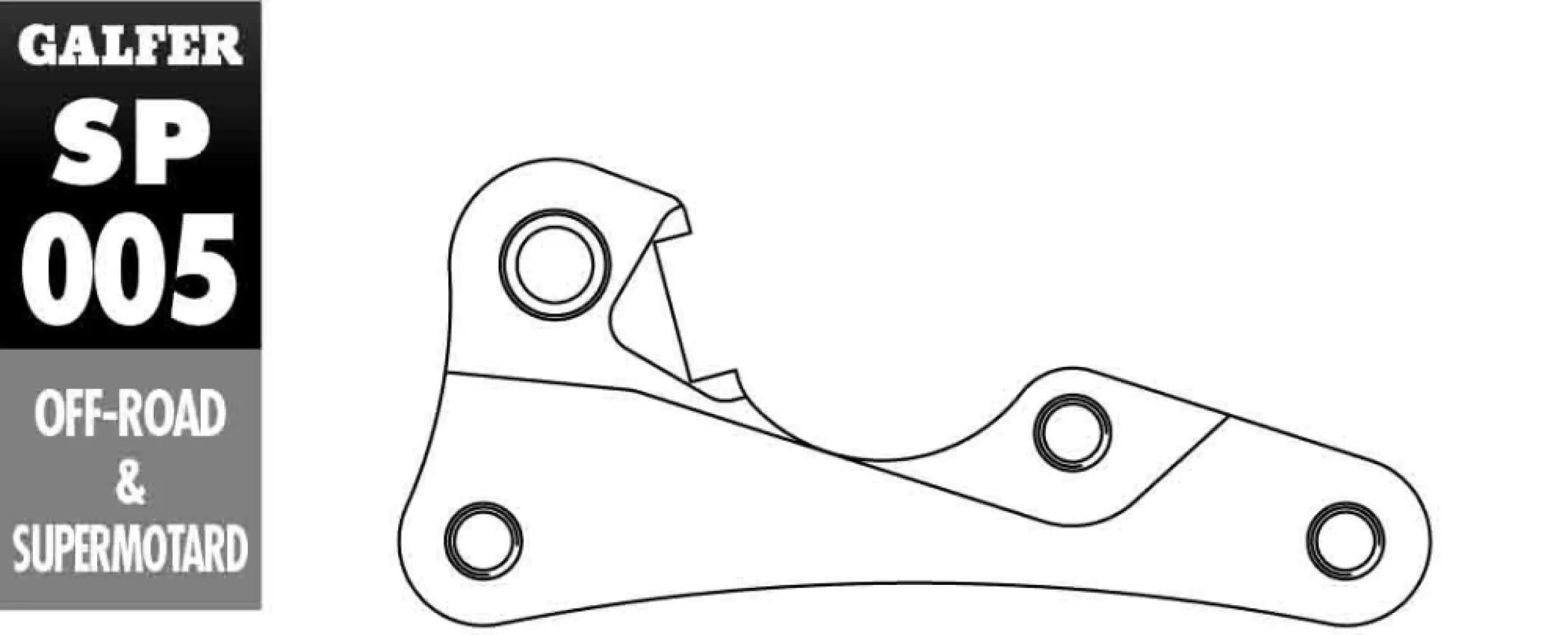 GALFER - BRAKE CALIPER ADAPTOR - 17040596