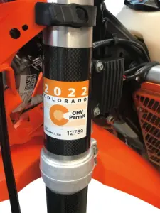 MOOSE OFFROAD HARD-PARTS - CARBON REGISTRATION WRAP - 04120547