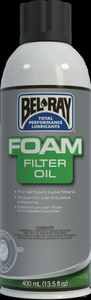BEL-RAY - OIL FOAM FILTER SPRAY 400ML - 36100040