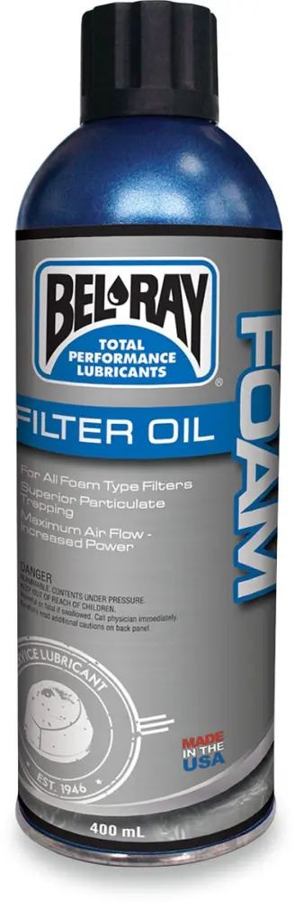 BEL-RAY - OIL FOAM FILTER SPRAY 400ML - 36100040