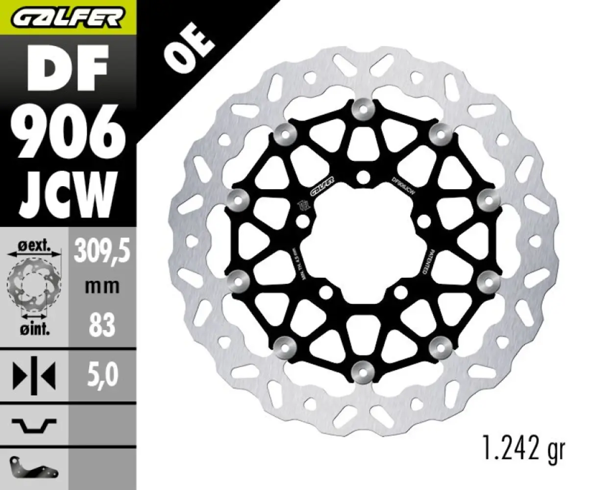 GALFER - BRAKE DISC WAVE FLOATECH - 17104831