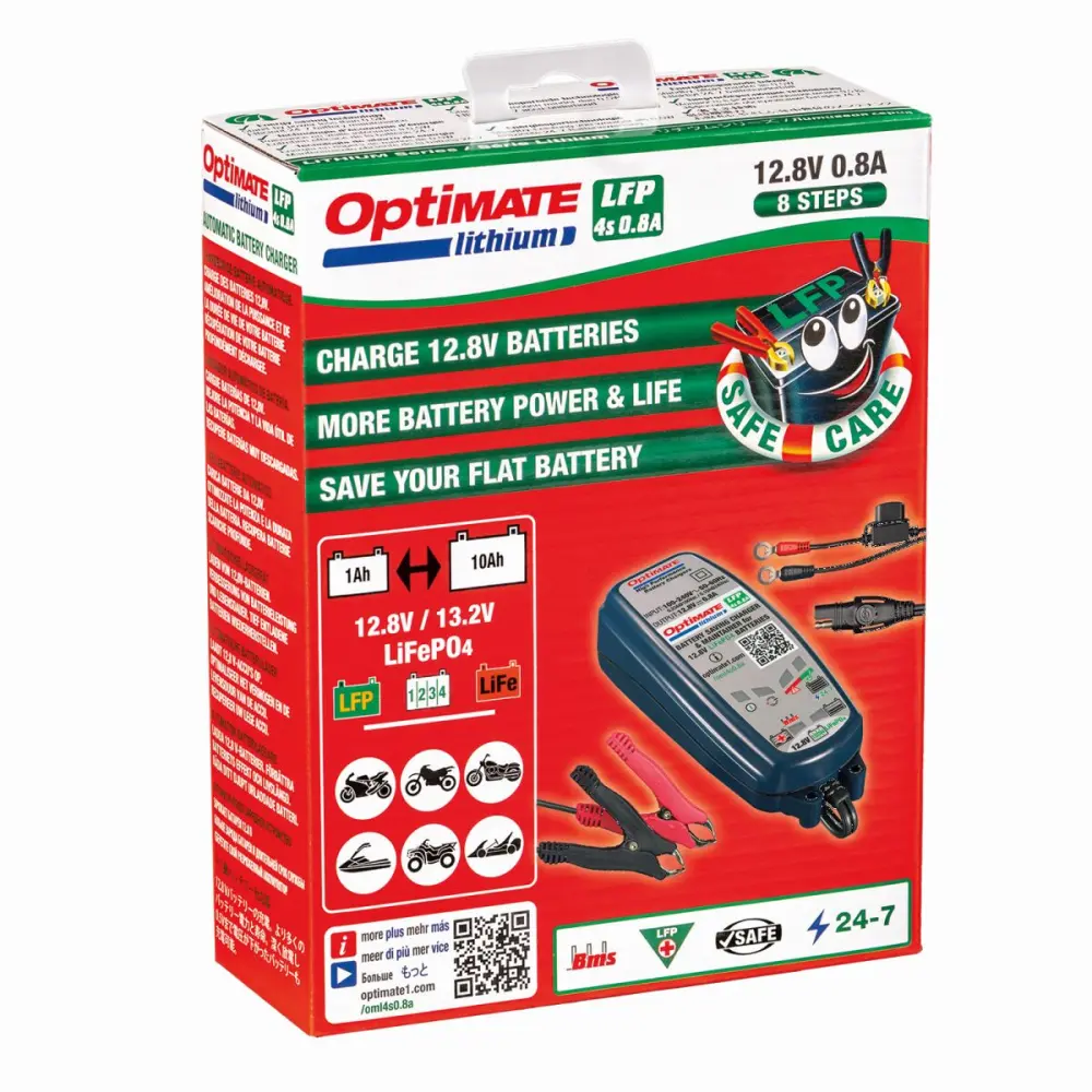 TECMATE - CHARGER OPT LITHIUM 0.8A - 38070286
