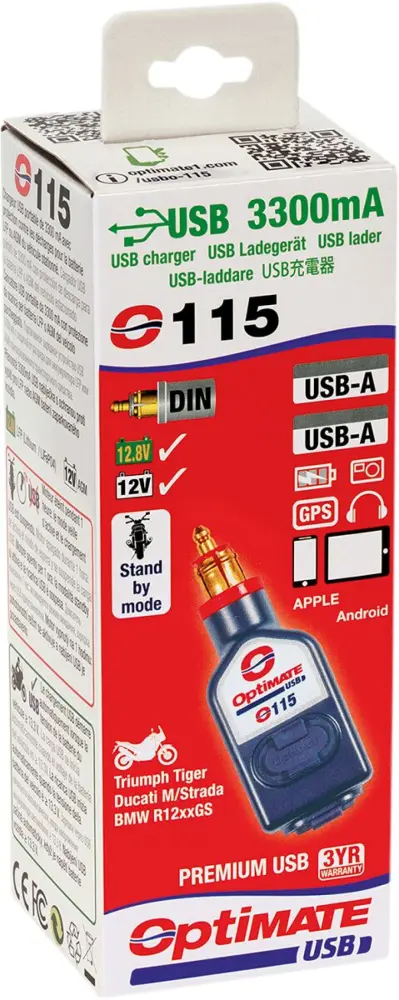 TECMATE - CHARGER USB 3.3A TR-DUC - 38070541