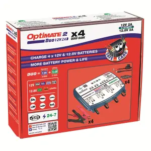 TECMATE - OPTIMATE 2 DUO 4-BANKS - 38070580