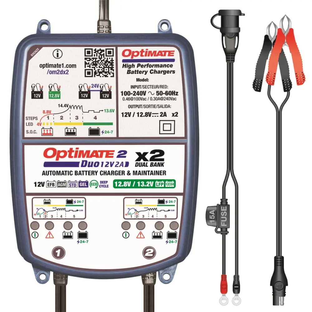 TECMATE - OPTIMATE 2 DUO 2-BANKS - 38070581