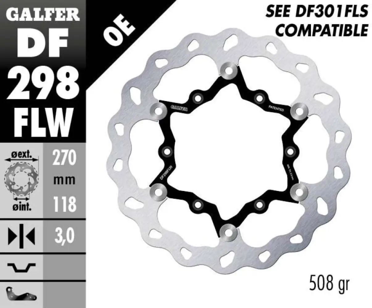 GALFER - BRAKE DISC FLOAT WAVE - 17111725