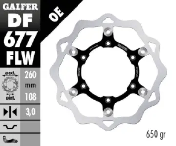 GALFER - BRAKE DISC FLOAT WAVE - 17111753