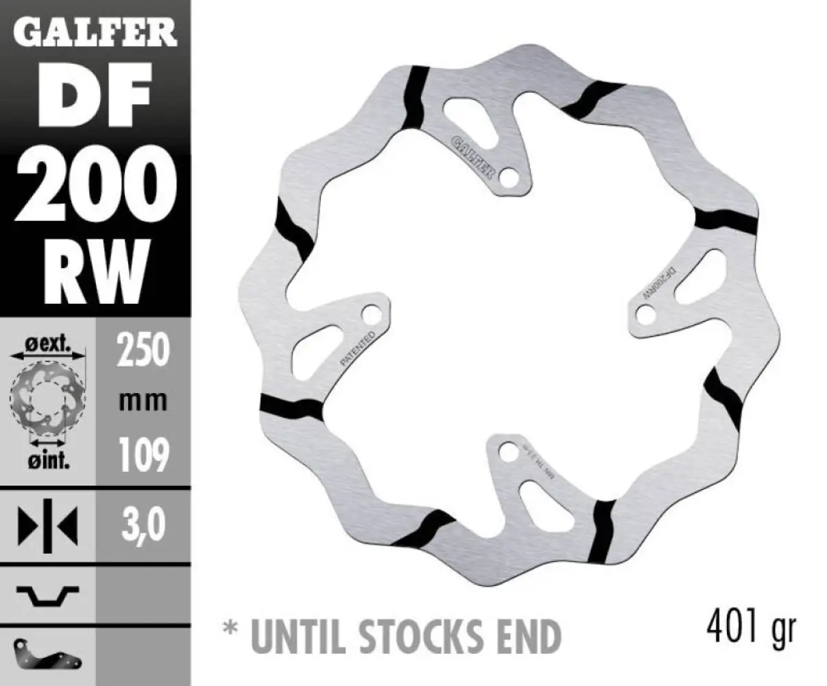 GALFER - BRAKE DISC WAVE FIXED GROOVED - 17112269