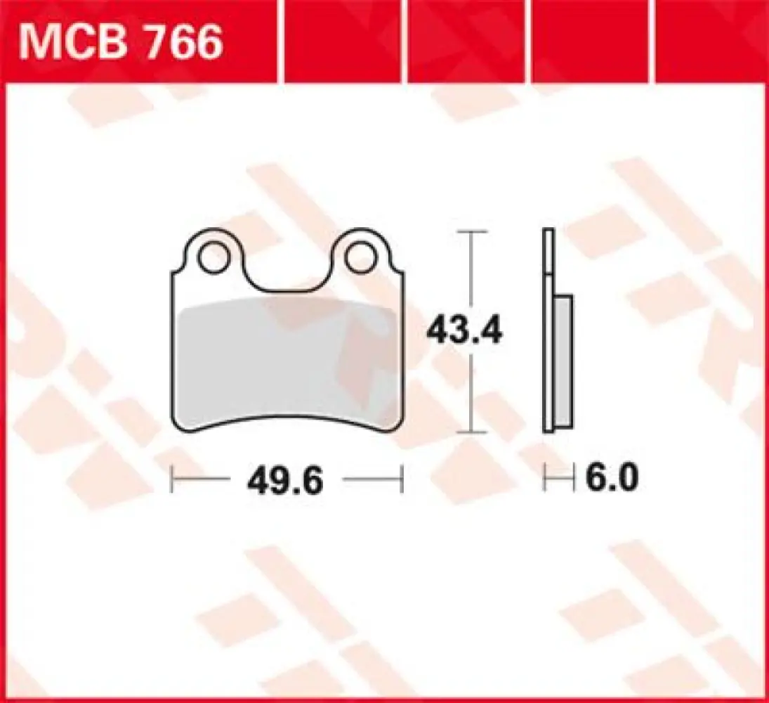 TRW - BRAKE PAD TRW MCB766 - 17200187