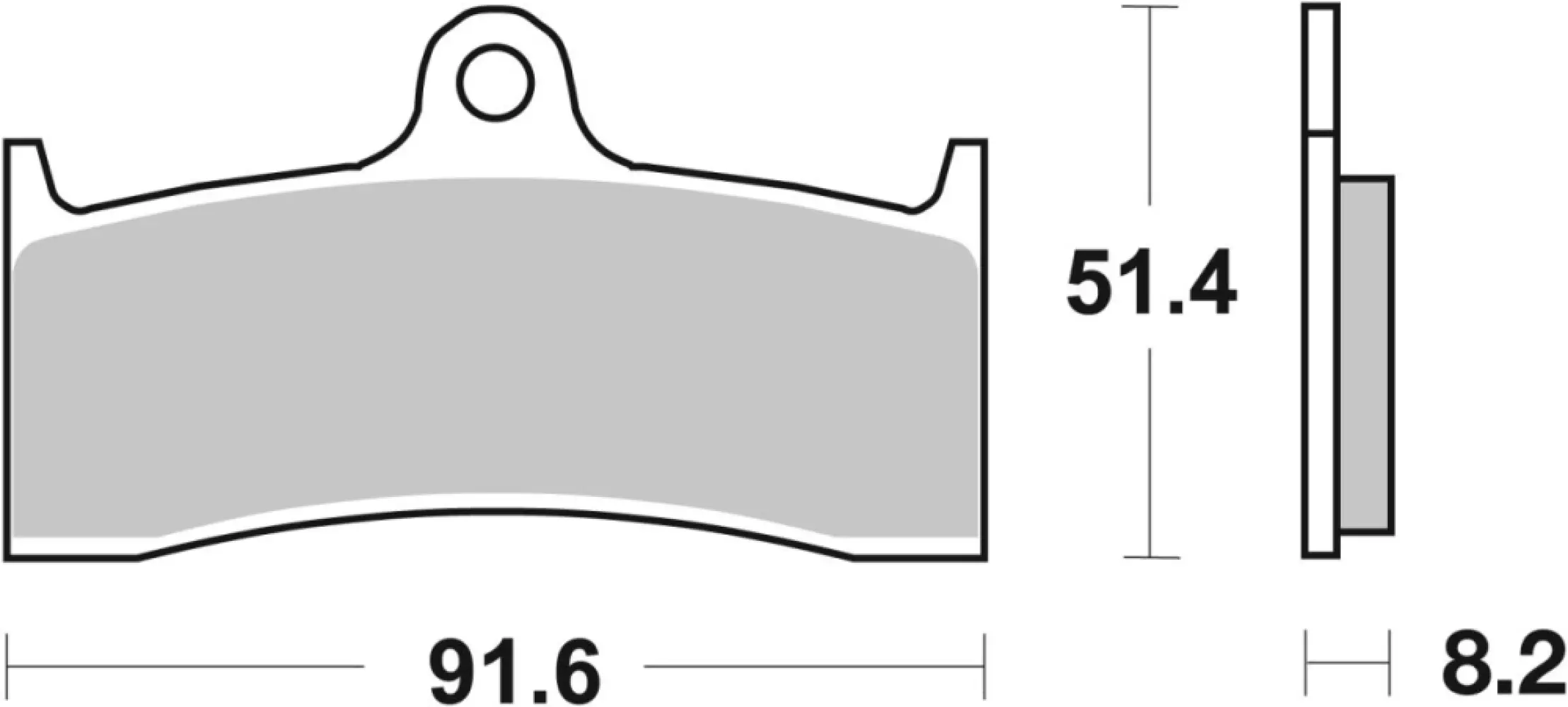 SBS - BRAKE PAD CAR/CER - 17200835