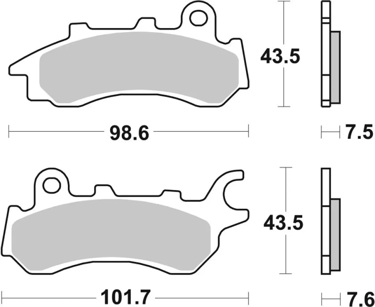 SBS - BRAKE PAD CAR/CER - 17200890