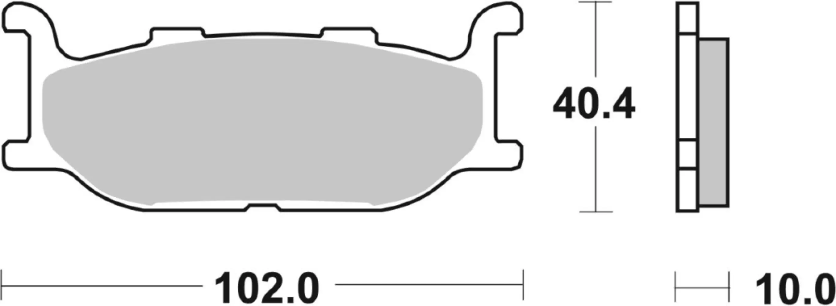 SBS - BRAKE PAD CAR/CER - 17200925