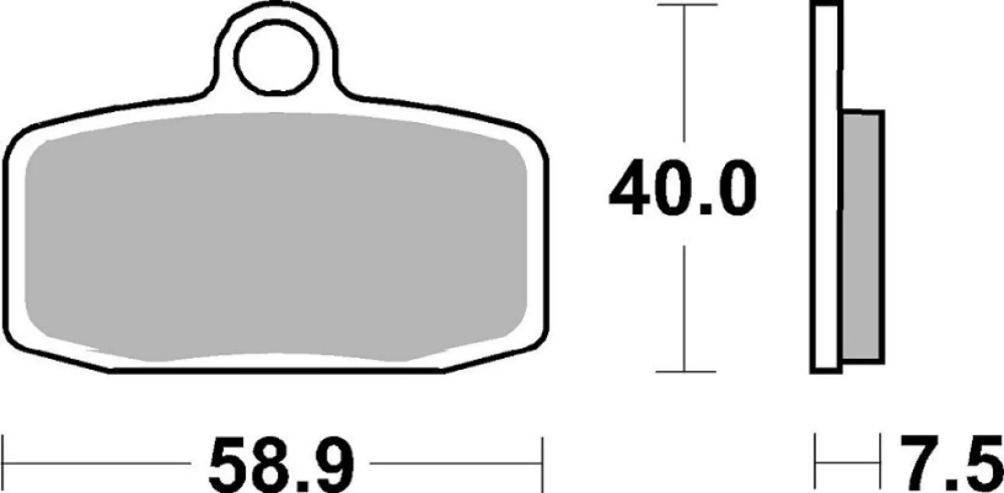 SBS - BRAKE PAD CAR/CER PER - 17200935