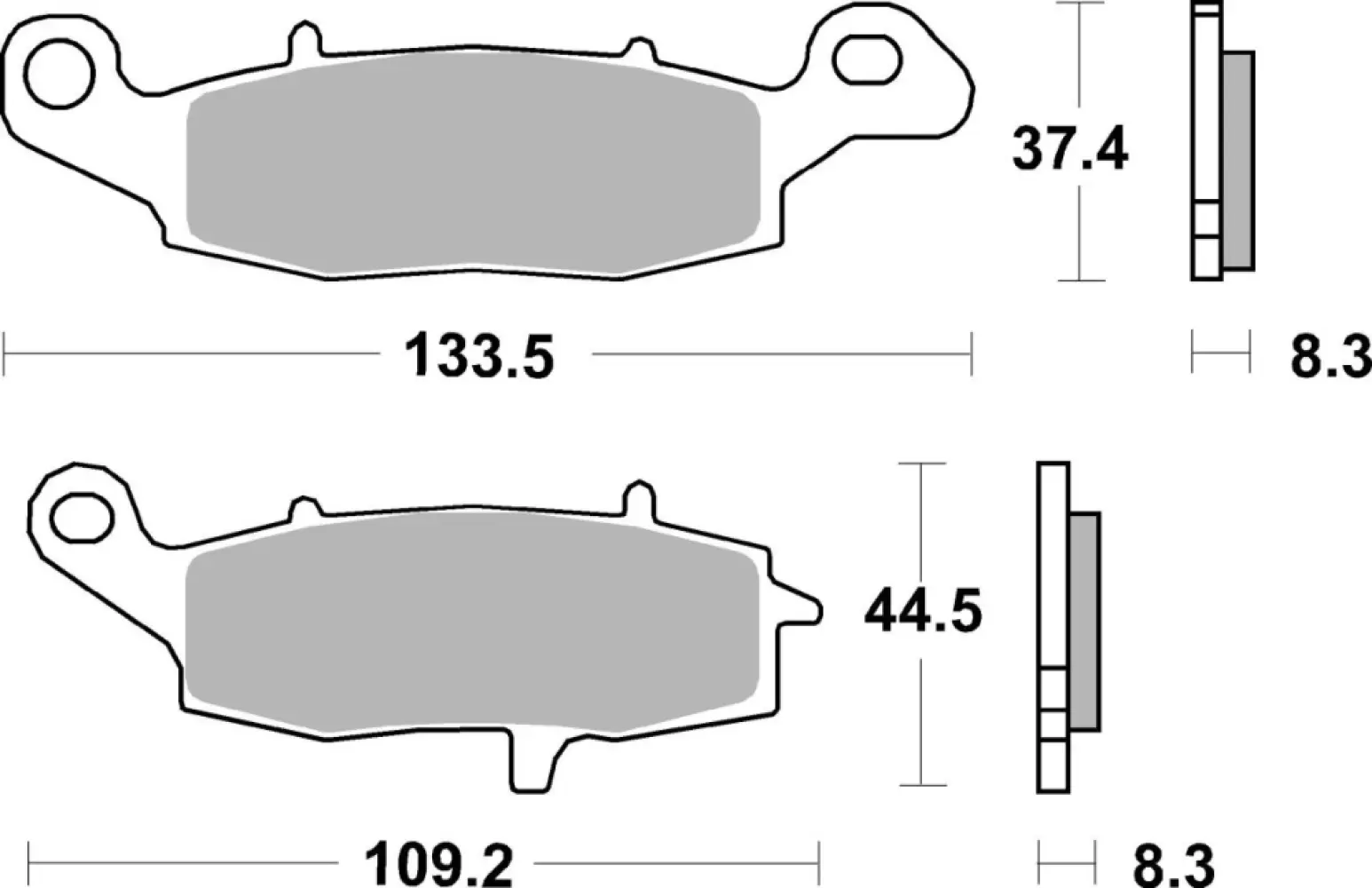 SBS - BRAKE PAD CAR/CER - 17201005