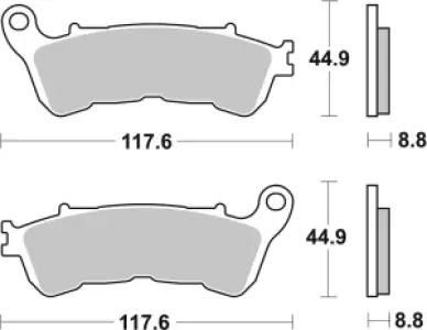 SBS - BRAKE PAD CAR/CER - 17201007