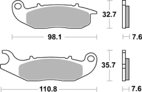 SBS - BRAKE PAD CAR/CER - 17201009