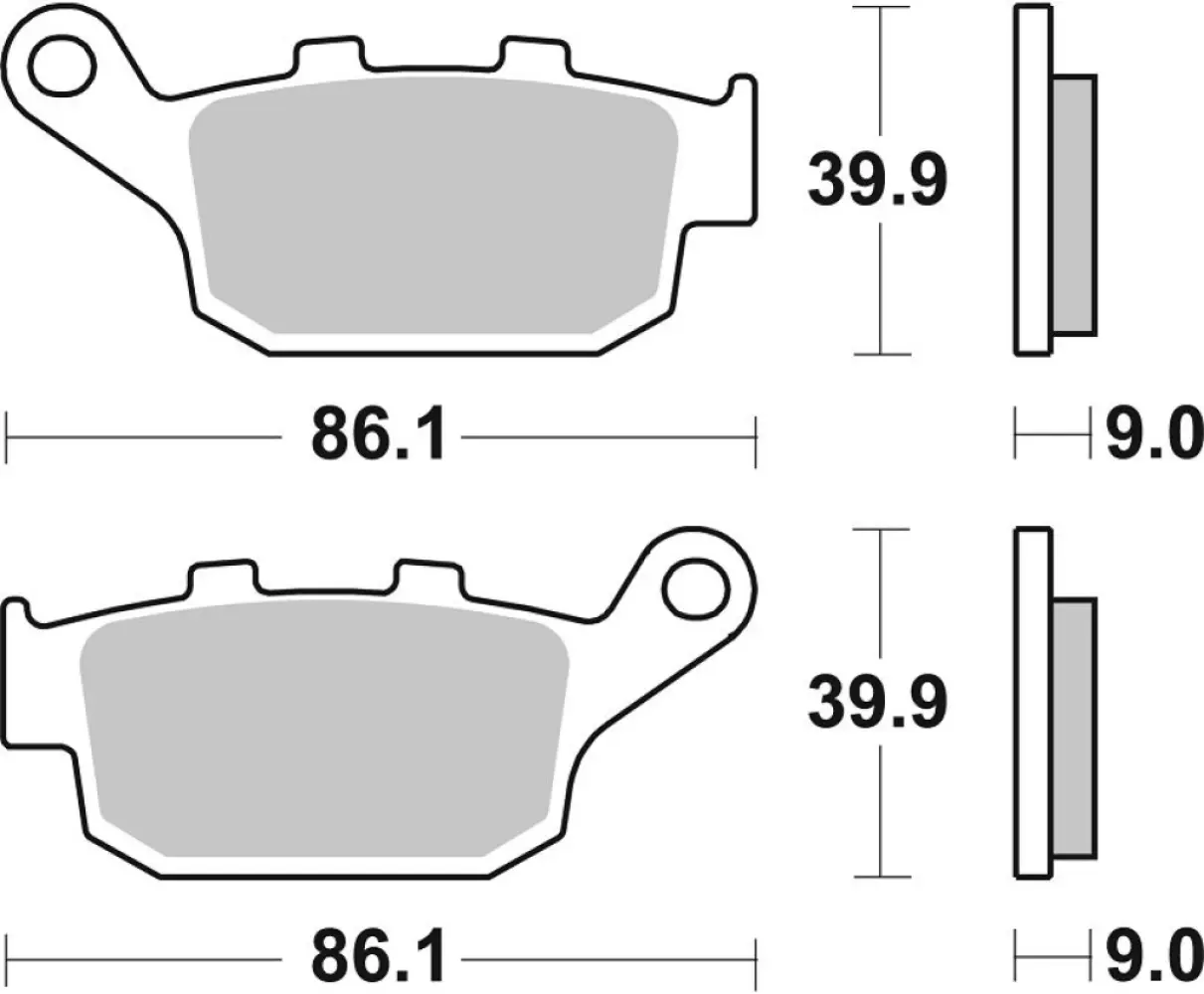 SBS - BRAKE PAD CAR/CER - 17201039