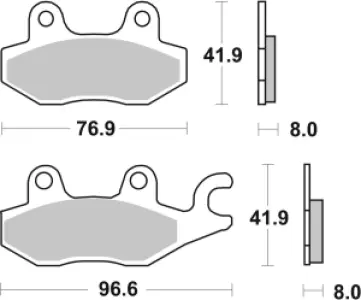 SBS - BRAKE PAD CAR/CER SCOOT - 17201060