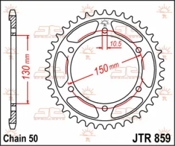JT SPROCKETS - SPROCKET REAR 48T 530 - 12100497