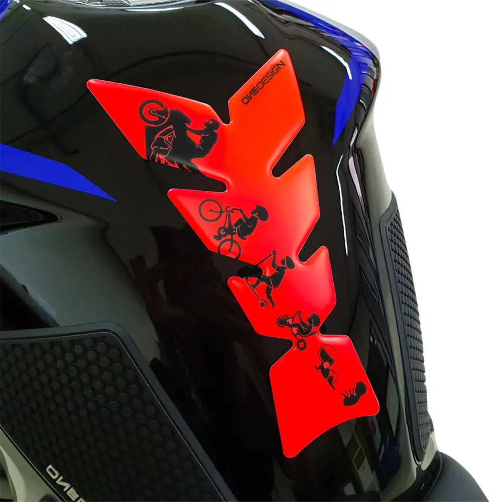 ONEDESIGN - TANKPAD MATT FLUO RED - 43010812