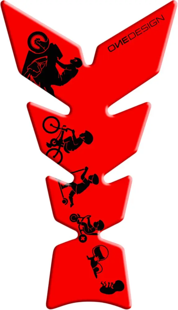 ONEDESIGN - TANKPAD MATT FLUO RED - 43010812