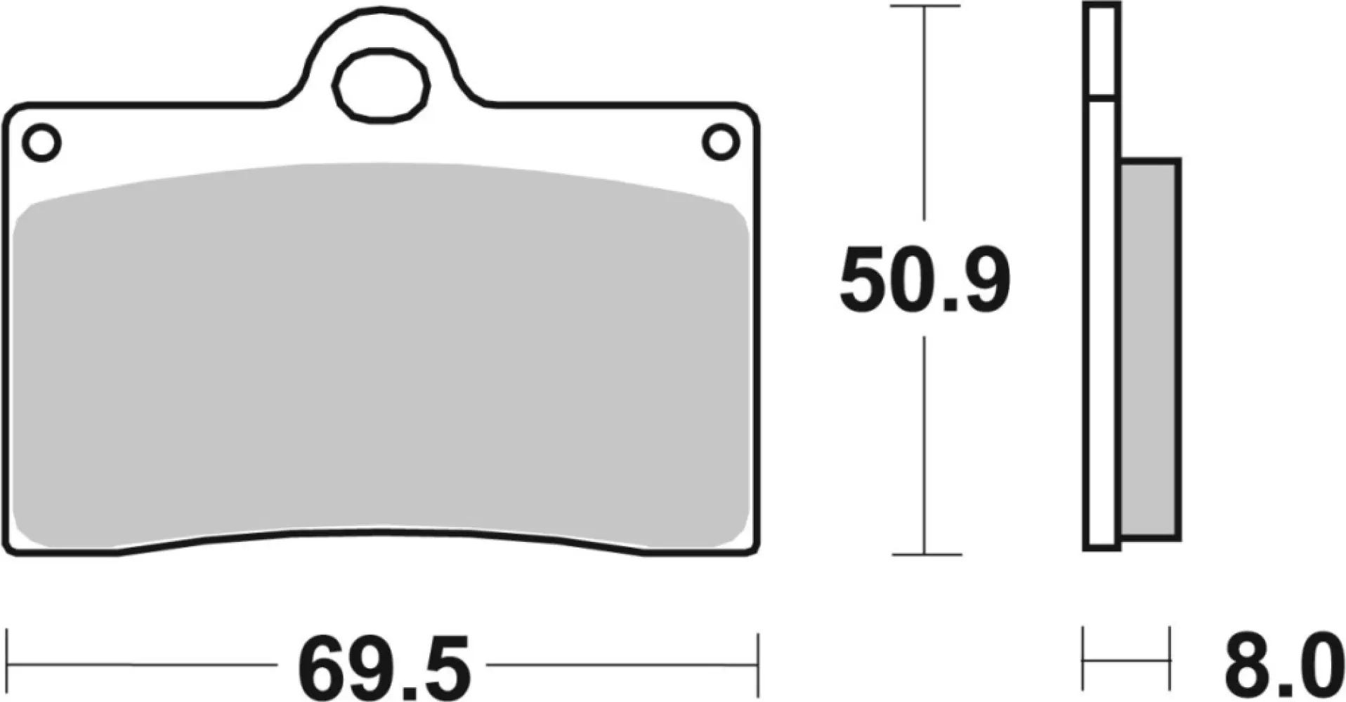 SBS - BRAKE PAD CAR/CER - 17211553