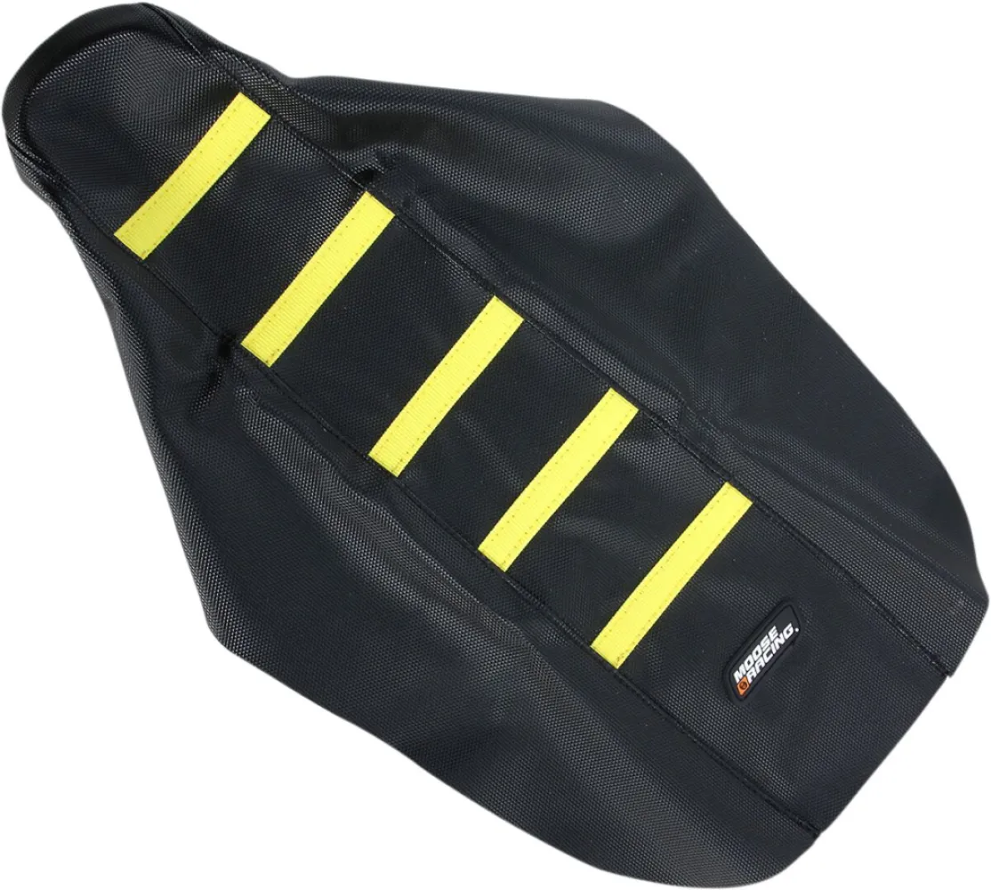 MOOSE OFFROAD HARD-PARTS - SEAT COVER RIBBED SUZ YEL - 08211804