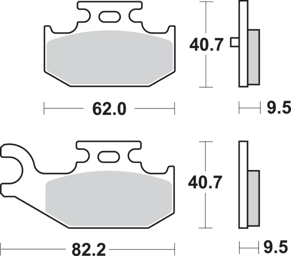 SBS - BRAKE PAD SINT/CAR OFF - 17211640