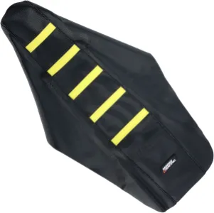 MOOSE OFFROAD HARD-PARTS - SEAT COVER RIBBED SUZ YEL - 08211803