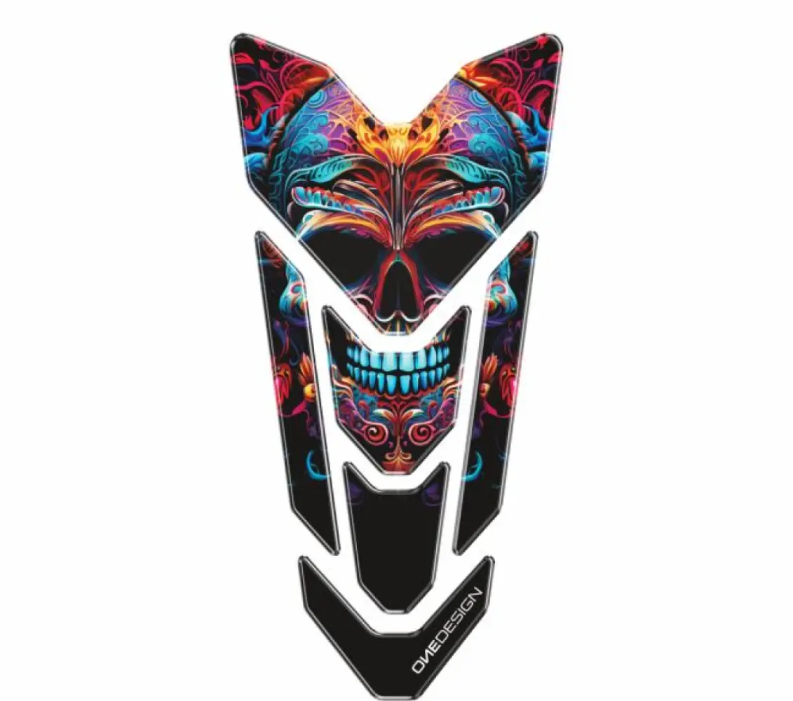 ONEDESIGN - PRE-CUT TANKPAD GOLD ART SKULL - 43011114