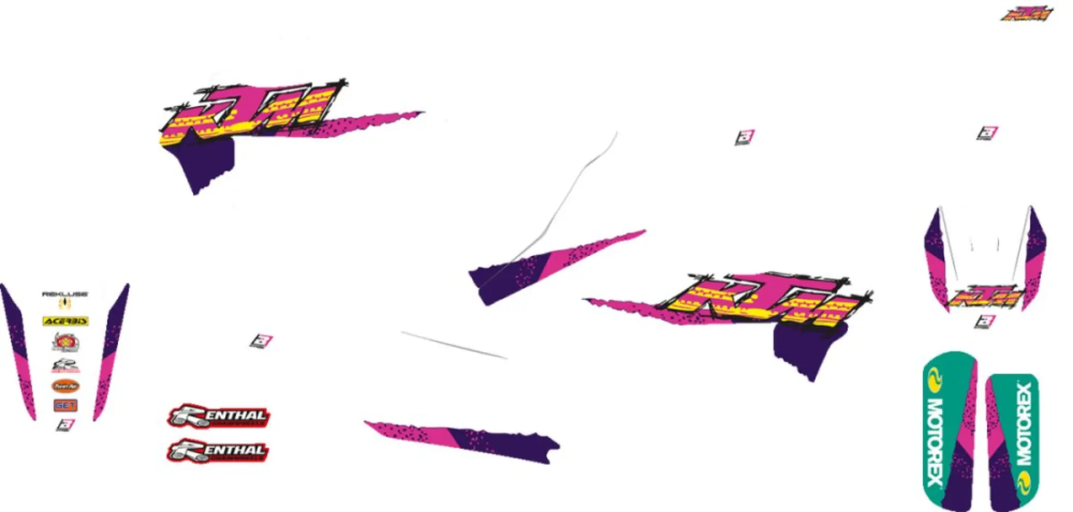 BLACKBIRD RACING - GRAPHIC KT RETRO KTM - 43026706