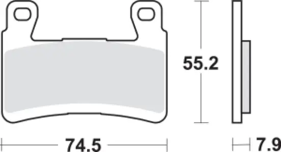 SBS - BRAKE PAD SINT FR - 17211741