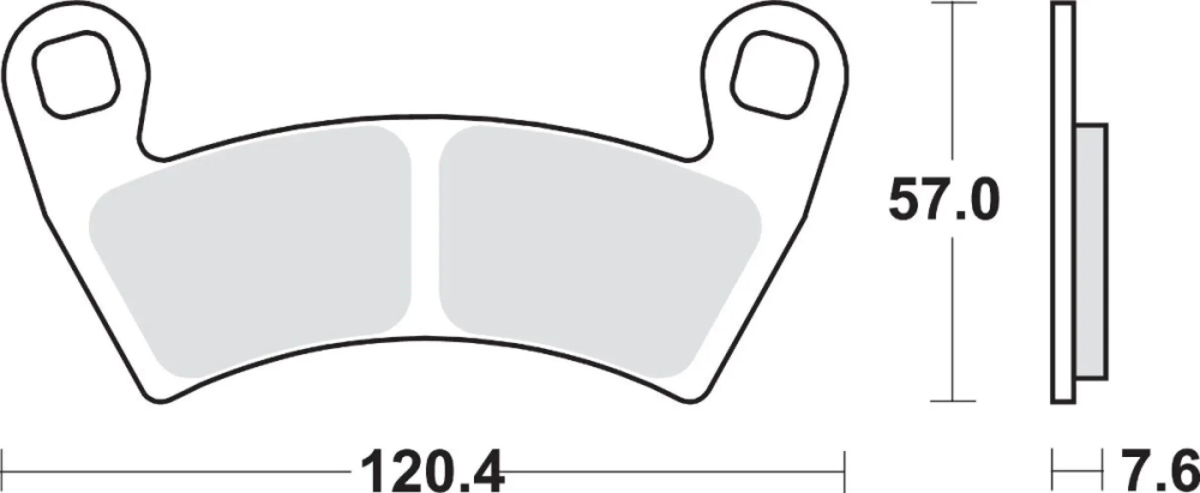 SBS - BRAKE PAD SINT/CAR OFF - 17211742