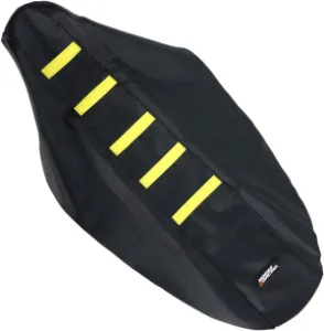 MOOSE OFFROAD HARD-PARTS - SEAT COVER RIBBED SUZ YEL - 08211806