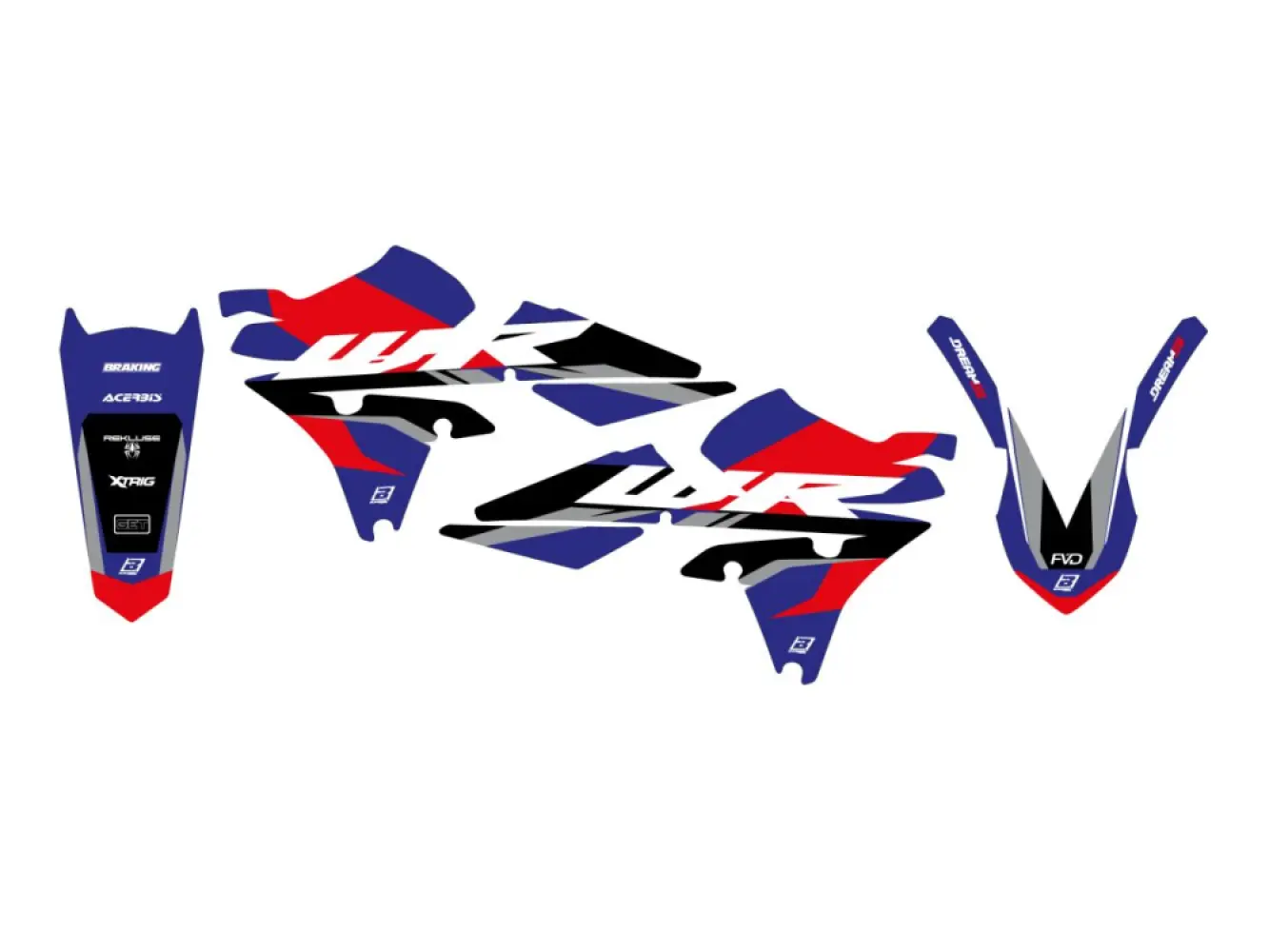 BLACKBIRD RACING - GRAPHIC KIT DREAM 5 WRF250 15- - 43027383