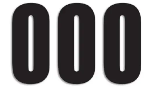 BLACKBIRD RACING - NUMBER #0 13X7CM BK - 43100738