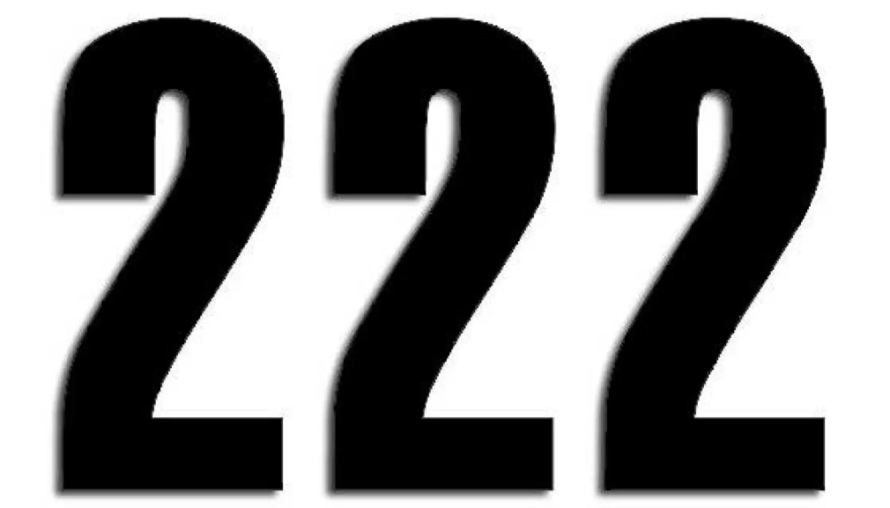 BLACKBIRD RACING - NUMBER #2 13X7CM BK - 43100740