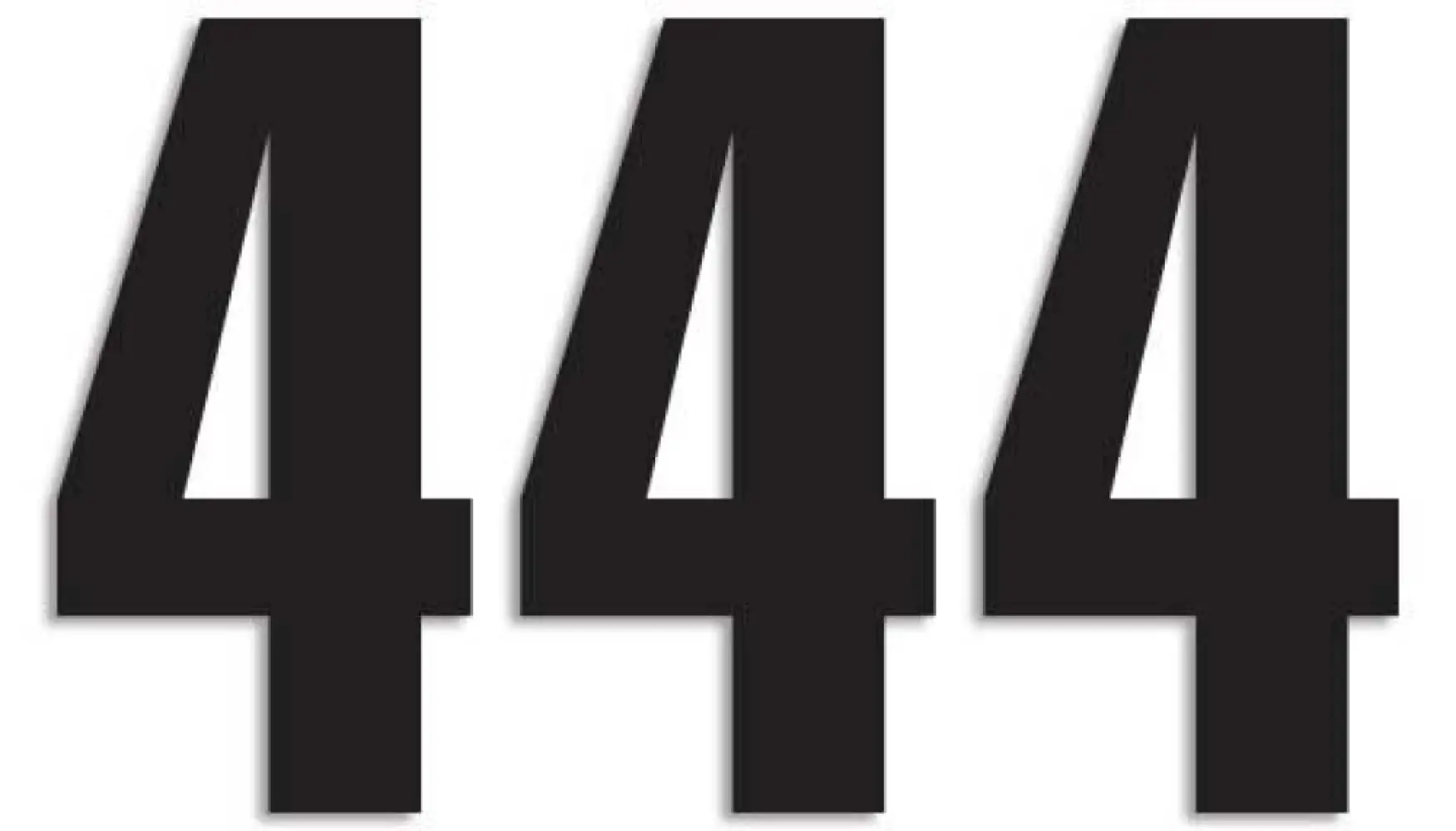 BLACKBIRD RACING - NUMBER #4 13X7CM BK - 43100742