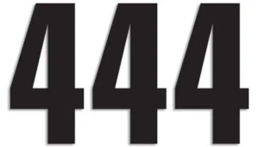 BLACKBIRD RACING - NUMBER #4 13X7CM BK - 43100742