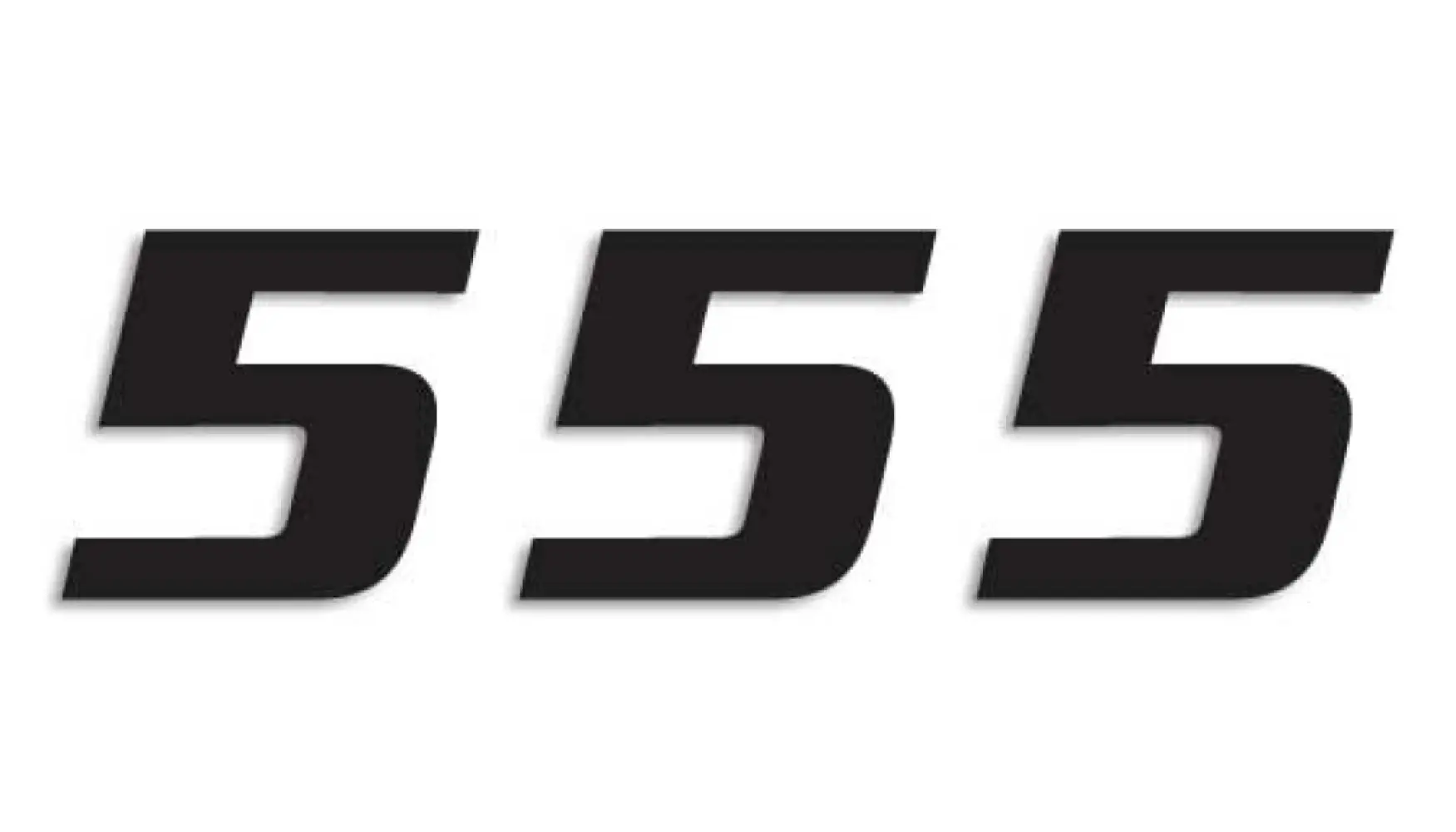BLACKBIRD RACING - NUMBER #5 16x20CM BK - 43100783