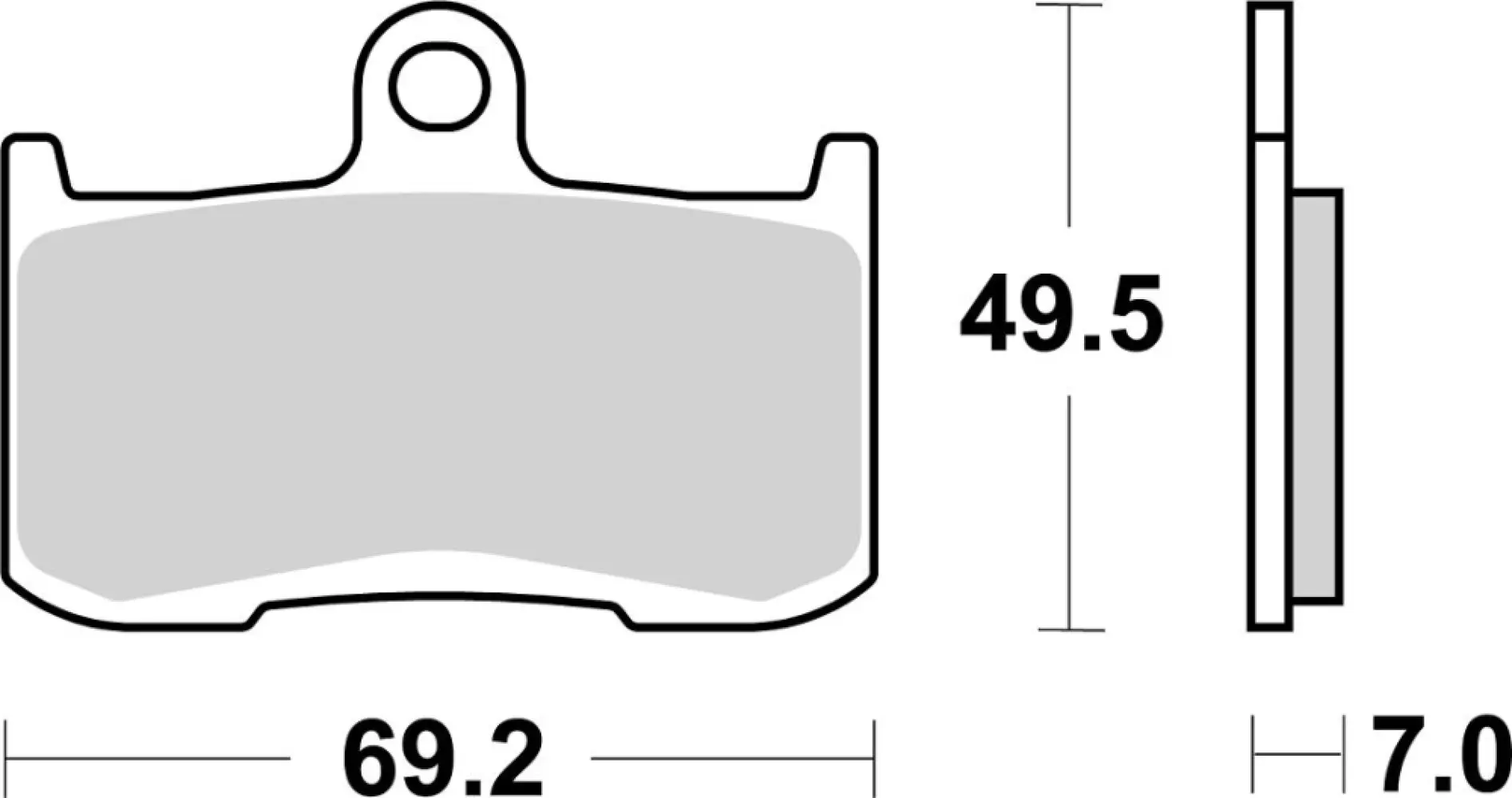 SBS - BRAKE PAD SINT ST/RA - 17213310