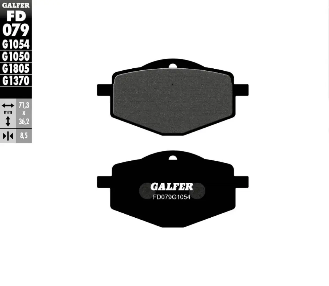 GALFER - BRAKE PAD SEMI METAL - 17213557
