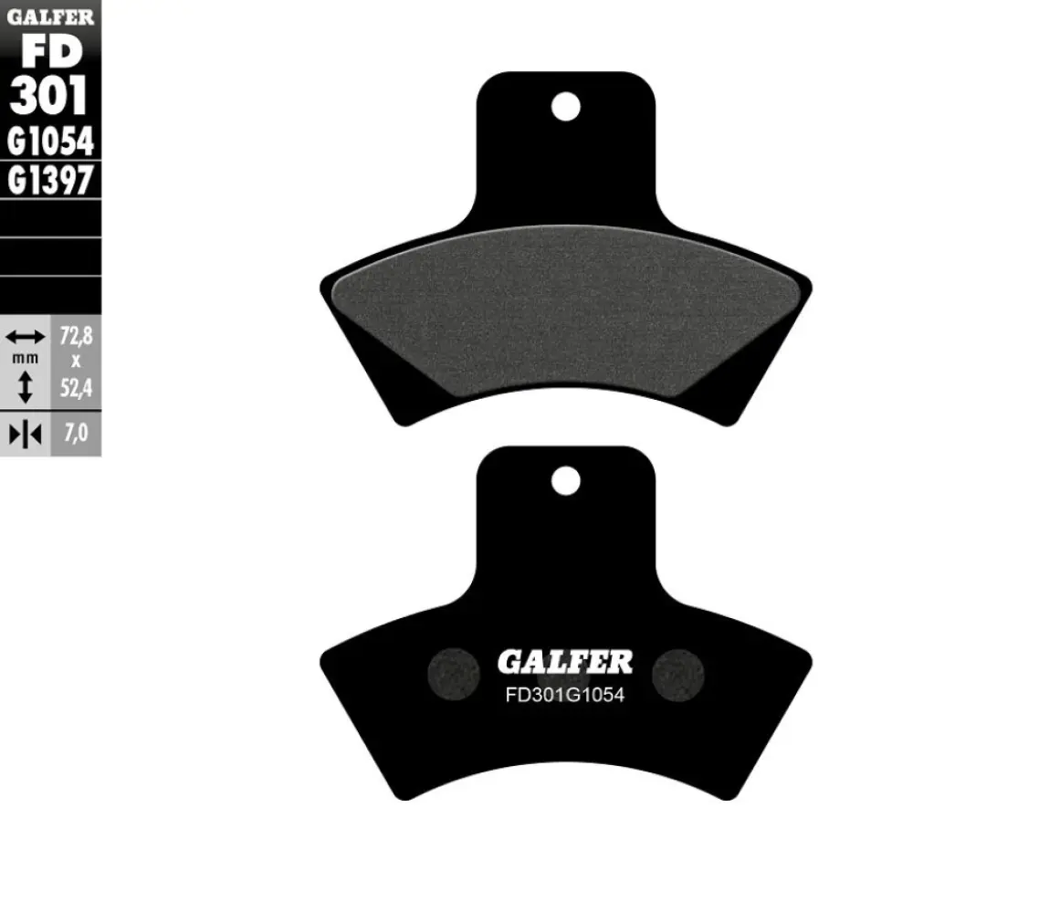 GALFER - BRAKE PAD SEMI METAL - 17213562
