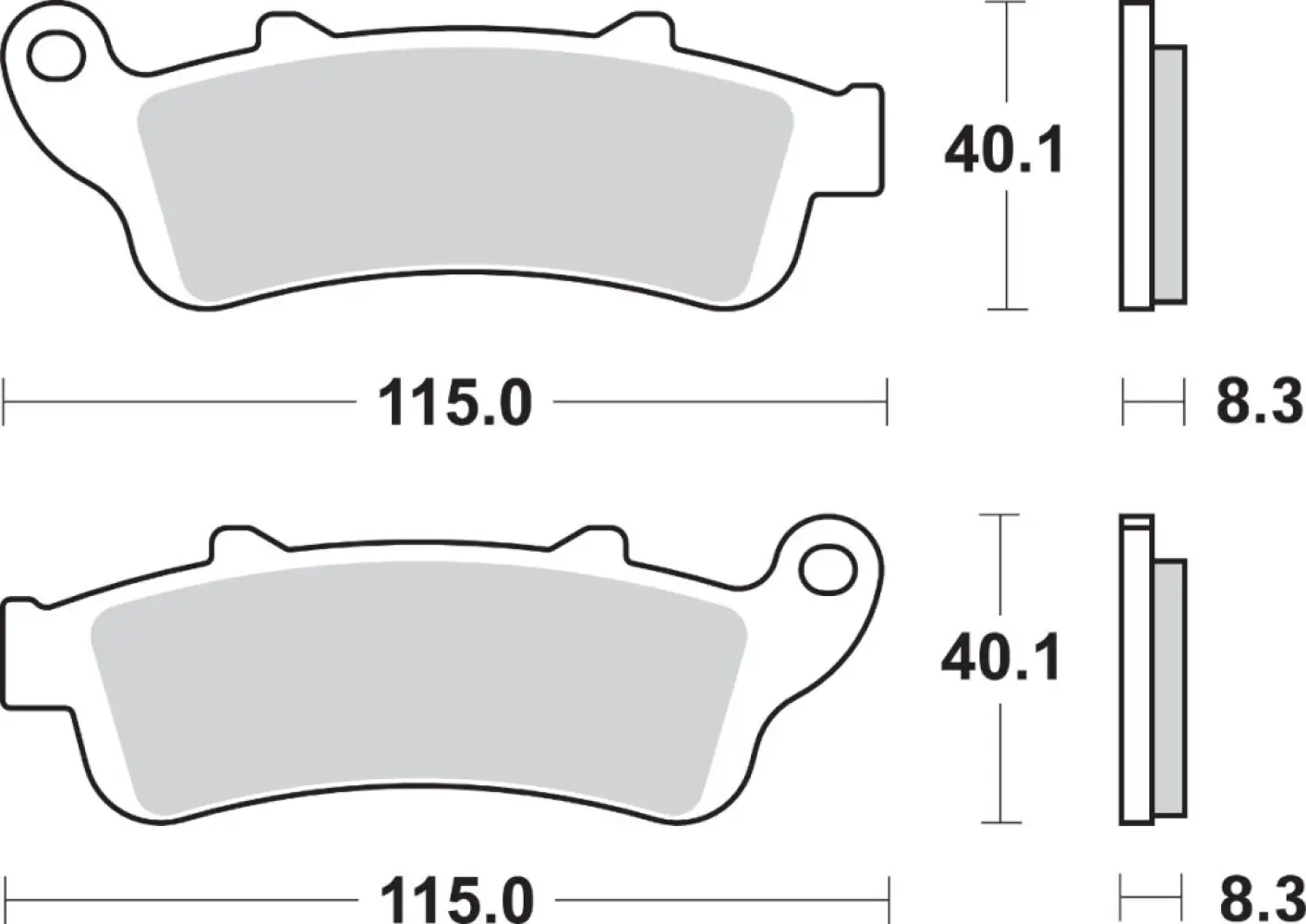 SBS - BRAKE PAD SINT FR - 17220671