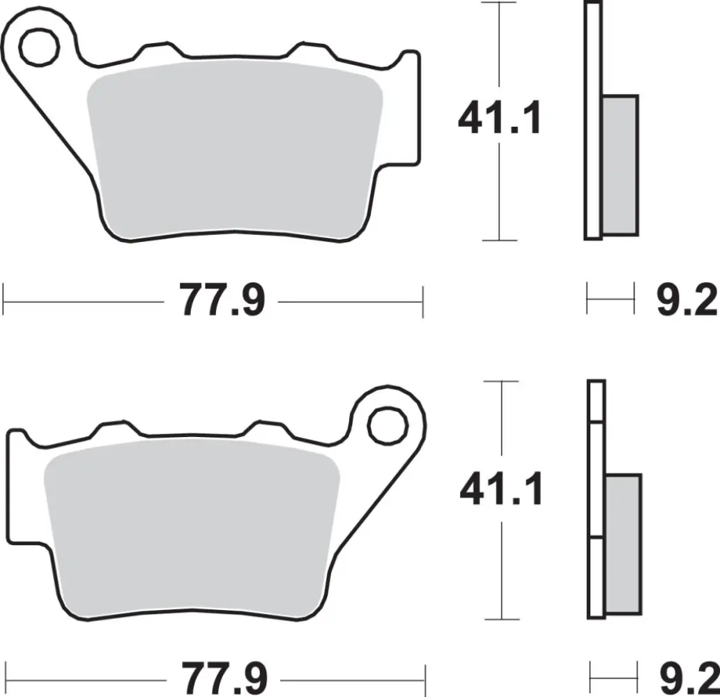 SBS - BRAKE PAD SINT REAR - 17220699