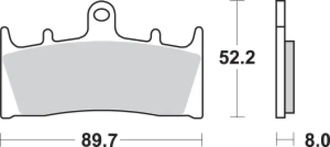 SBS - BRAKE PAD SINT FR - 17220702
